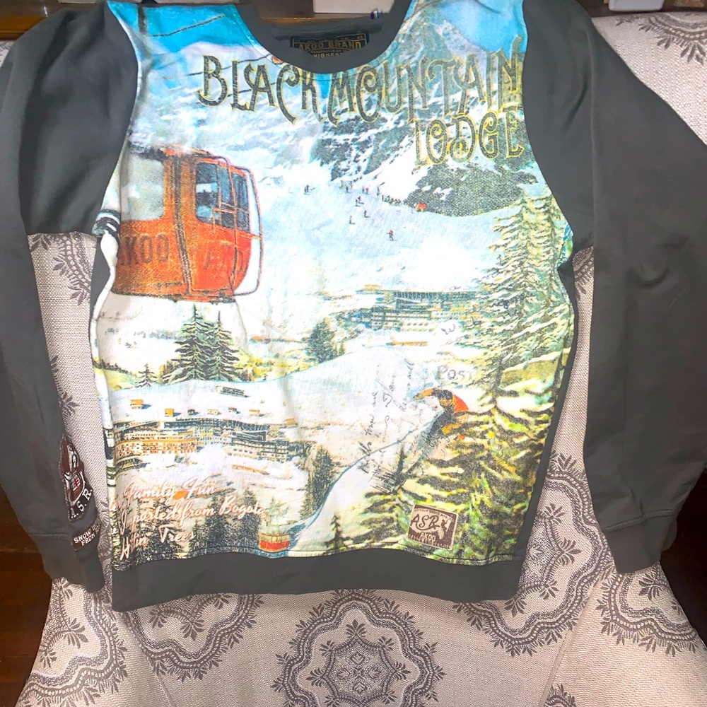 Mens Akoo Graphic Pullover Size:Medium